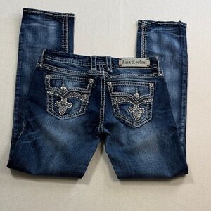 Rock Revival Dark Blue Straight Leg Jeans